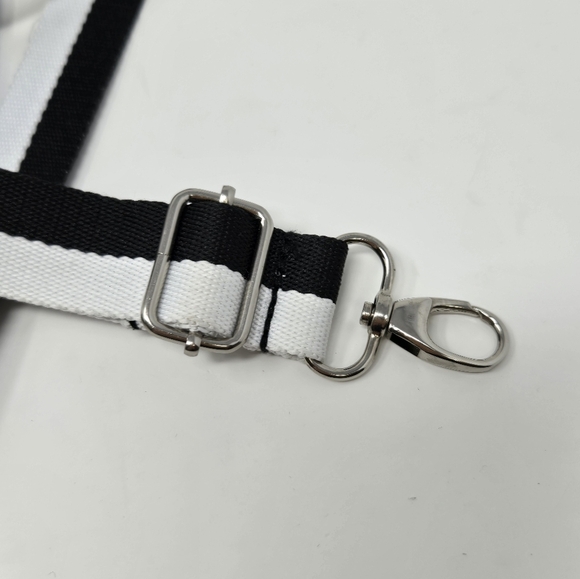 BRIGHTON GLAM GIRL CROSSBODY PURSE MINI BAG FASHIONISTA BLACK WHITE STRAP WOMEN - Picture 10 of 13